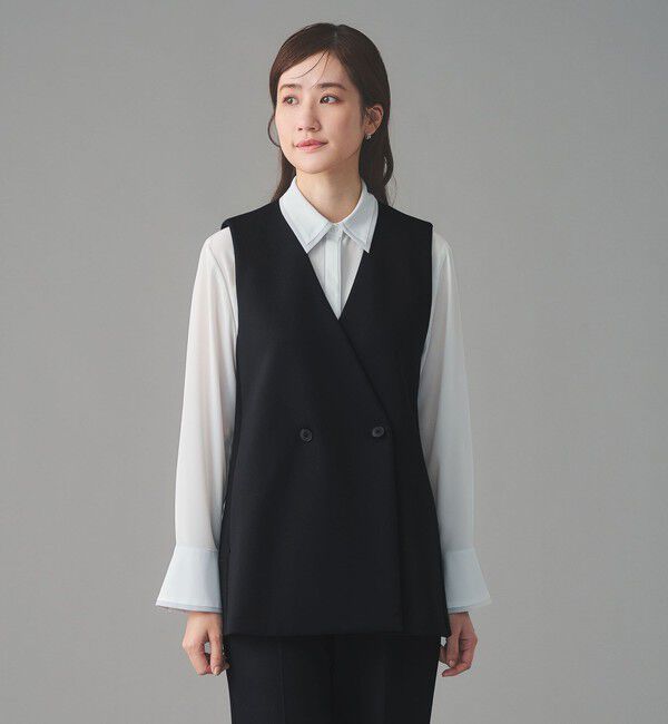 UNITED ARROWS「SPONGY バックフレア ベスト」|ベスト・ジレ|