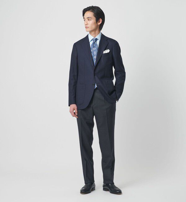 UNITED ARROWS「タスマニアウール メッシュ 3ボタン シングル ジャケット S-MODEL　ヨコストレッチ」|テーラードジャケット|