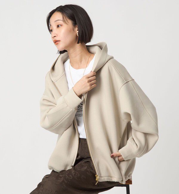 UNITED ARROWS green label relaxing「ダンボール ジップ フーディ」|パーカー|