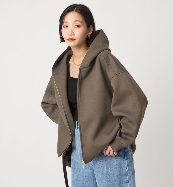 UNITED ARROWS green label relaxing「ダンボール ジップ フーディ」|パーカー|