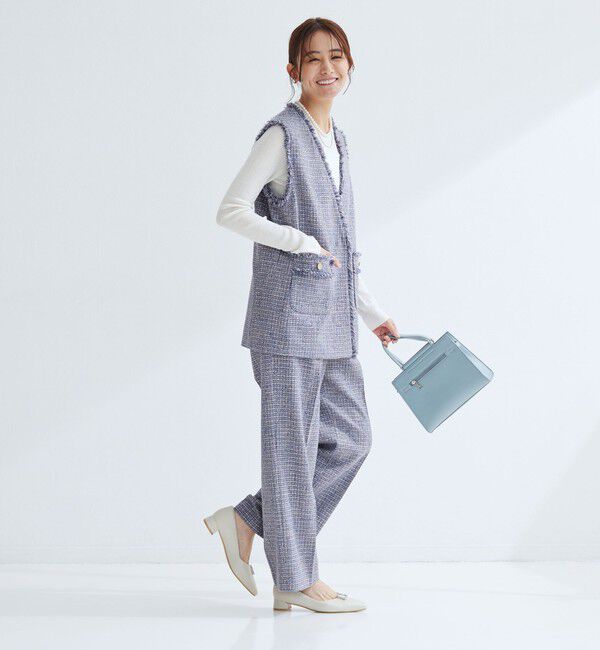 UNITED ARROWS green label relaxing「［size SHORTあり］ライト ツイードライク ジレ」|ベスト・ジレ|