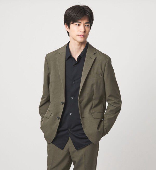 UNITED ARROWS green label relaxing「【WEB限定】JUST fit ドライポリエステル ナロー セットアップ -吸水速乾-」|テーラードジャケット|