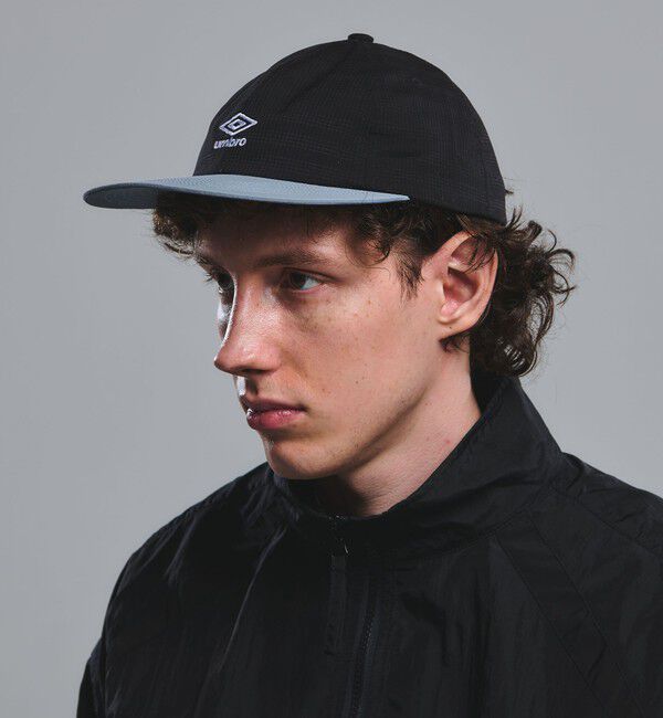 UNITED ARROWS green label relaxing「【別注】＜UMBRO＞ロゴ キャップ」|キャップ・キャスケット|BLACK