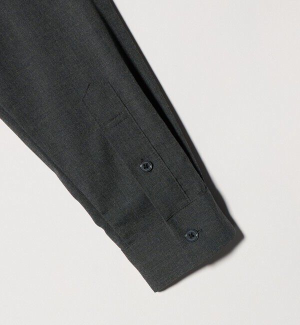 UNITED ARROWS green label relaxing「【WEB限定】JUST fit ウールライク シャツ -ストレッチ-」|シャツ・ブラウス|