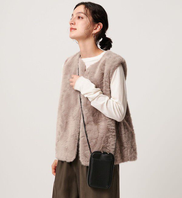 BEAUTY&YOUTH UNITED ARROWS「レザー ジップスリム ウォレットショルダー」|ショルダー・メッセンジャー|