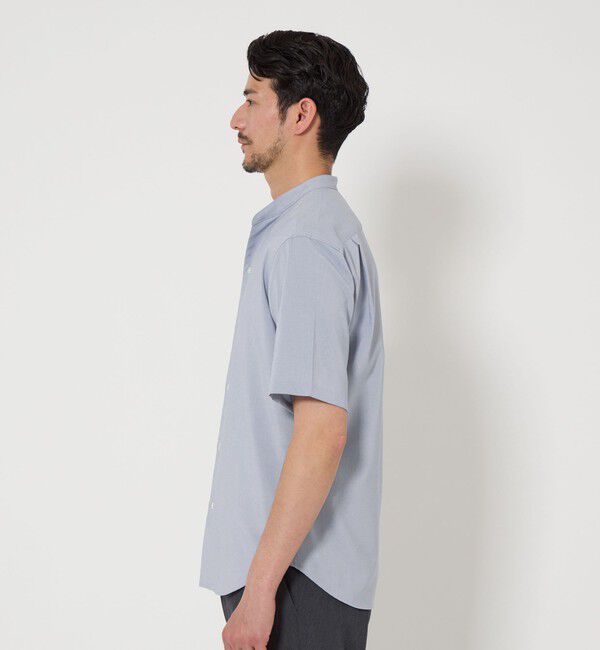 BEAUTY&YOUTH UNITED ARROWS「【WEB限定 WARDROBE SMART】ドレープ  バンドカラー スキッパーシャツ」|シャツ・ブラウス|