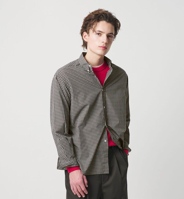 BEAUTY&YOUTH UNITED ARROWS「ミニチェック ボタンダウン シャツ FORM型」|シャツ・ブラウス|