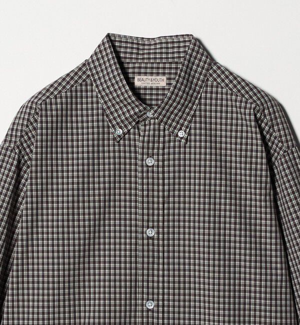 BEAUTY&YOUTH UNITED ARROWS「ミニチェック ボタンダウン シャツ FORM型」|シャツ・ブラウス|