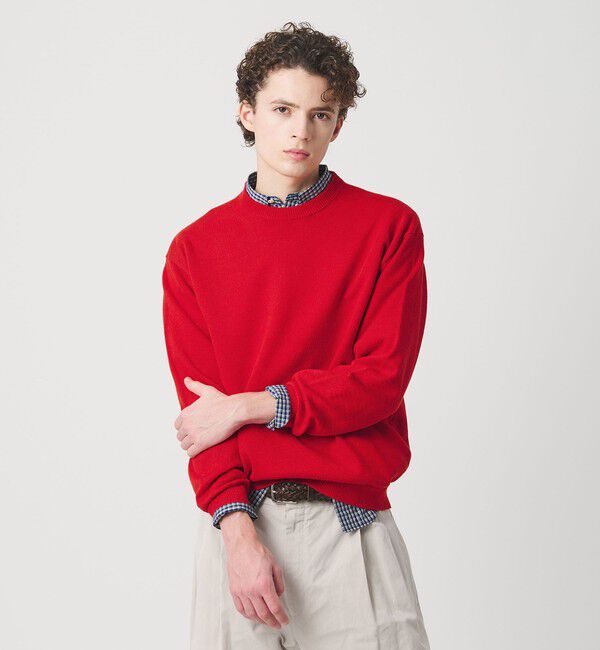 BEAUTY&YOUTH UNITED ARROWS「ハイブリッド リネン クルーネック ニット」|ニット・セーター|