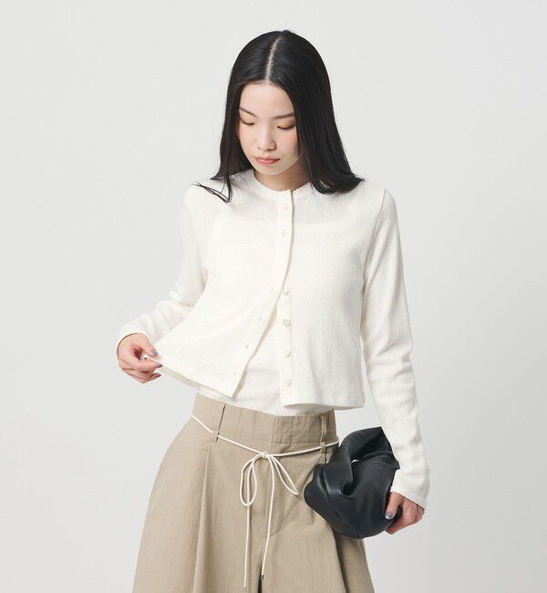 BEAUTY&YOUTH UNITED ARROWS「コットン パターンメッシュ キャミソール」|タンクトップ|