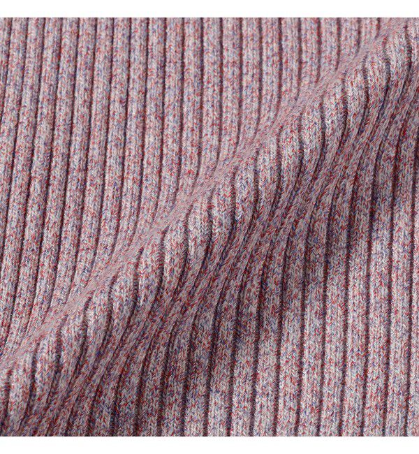 Ray BEAMS 「メランジ リブ スナップ カーディガン」|カーディガン|