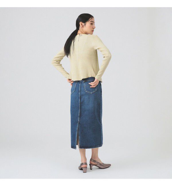 Ray BEAMS 「メランジ リブ スナップ カーディガン」|カーディガン|