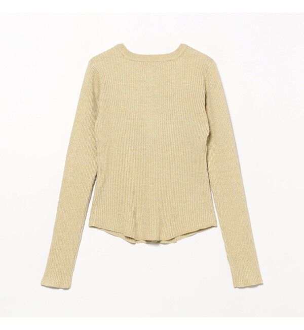 Ray BEAMS 「メランジ リブ スナップ カーディガン」|カーディガン|