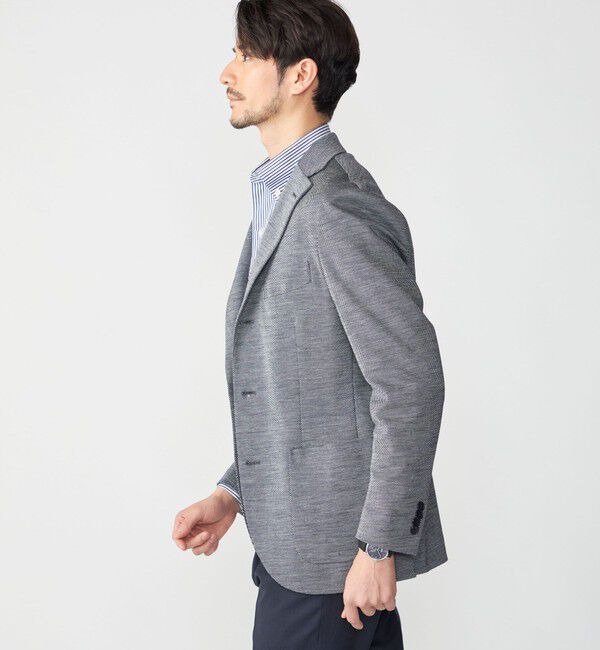 SHIPS「SHIPS: 〈手洗い可能〉ラミー ジャージー ジャケット」|テーラードジャケット|