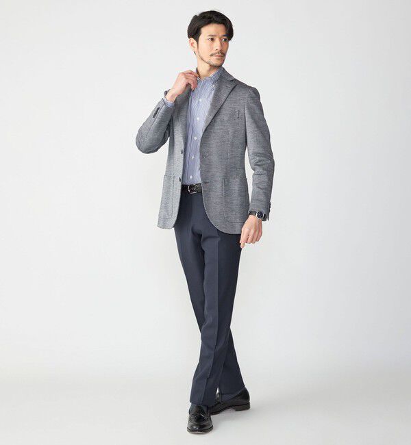 SHIPS「SHIPS: 〈手洗い可能〉ラミー ジャージー ジャケット」|テーラードジャケット|