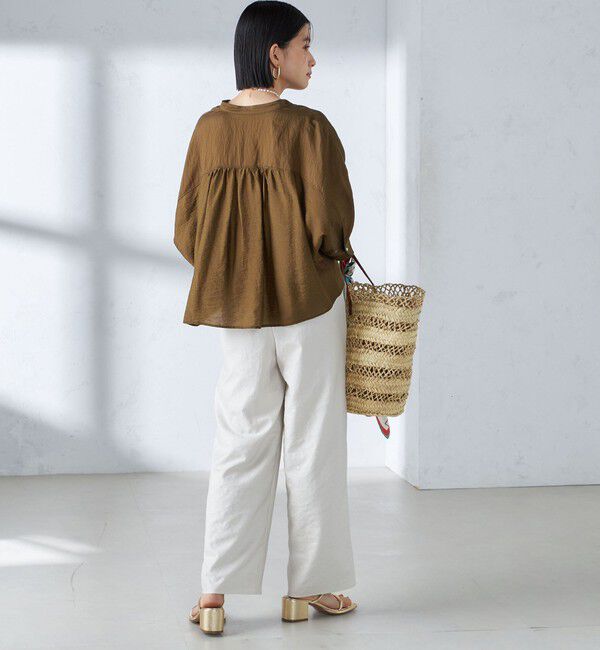 SHIPS for women「《一部追加予約》〈手洗い可能〉ツイル ドロスト パンツ」|その他|