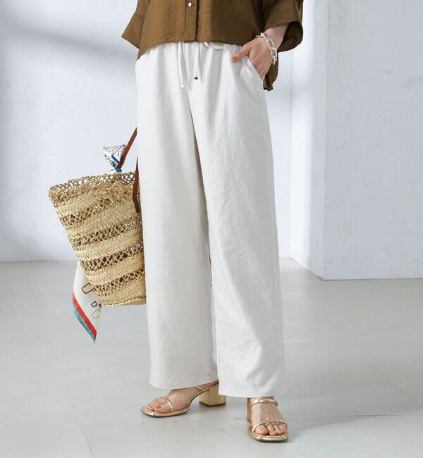 SHIPS for women「《一部追加予約》〈手洗い可能〉ツイル ドロスト パンツ」|その他|