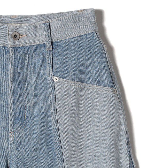 SHIPS for women「パッチワーク カーブ デニム」|デニム|