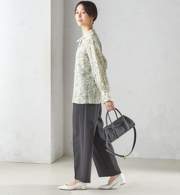 SHIPS for women「IPEKER プリント ピンタック ブラウス」|シャツ・ブラウス|