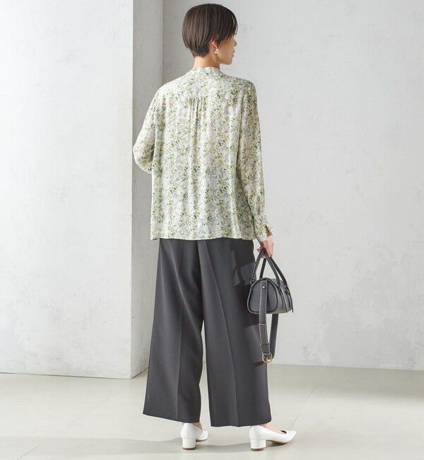 SHIPS for women「IPEKER プリント ピンタック ブラウス」|シャツ・ブラウス|