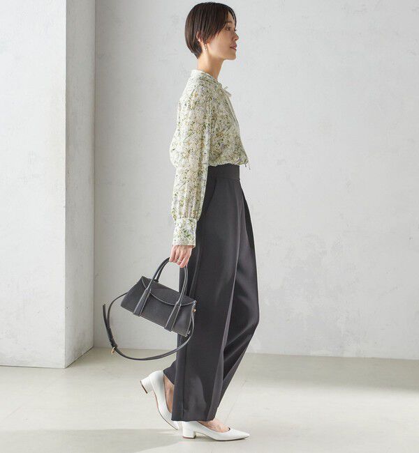 SHIPS for women「IPEKER プリント ピンタック ブラウス」|シャツ・ブラウス|