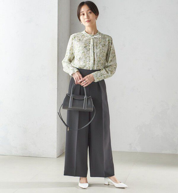 SHIPS for women「IPEKER プリント ピンタック ブラウス」|シャツ・ブラウス|