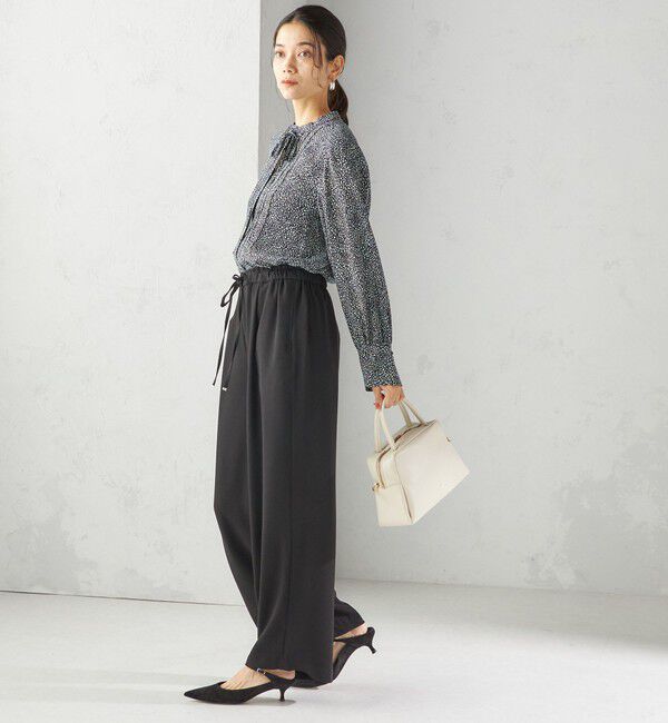 SHIPS for women「IPEKER プリント ピンタック ブラウス」|シャツ・ブラウス|