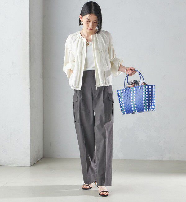 SHIPS for women「【SHIPS別注】UHURU:巾着付き バスケット バッグ S」|トートバッグ|