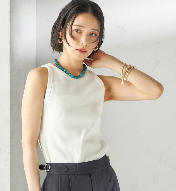 SHIPS for women「アメリカン スリーブ リブ タンクトップ」|タンクトップ|