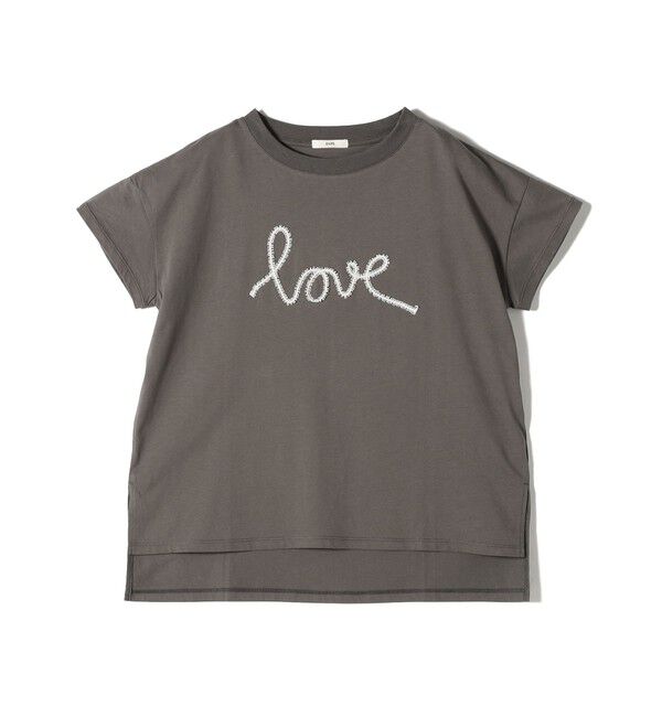 SHIPS for women「【WEB限定】ファンシー コード 刺繍 ロゴ TEE」|Tシャツ・カットソー|