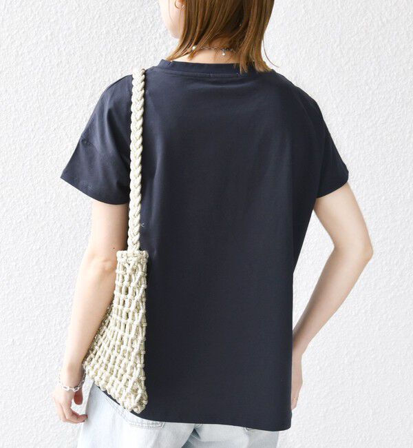 SHIPS for women「【WEB限定】ファンシー コード 刺繍 ロゴ TEE」|Tシャツ・カットソー|