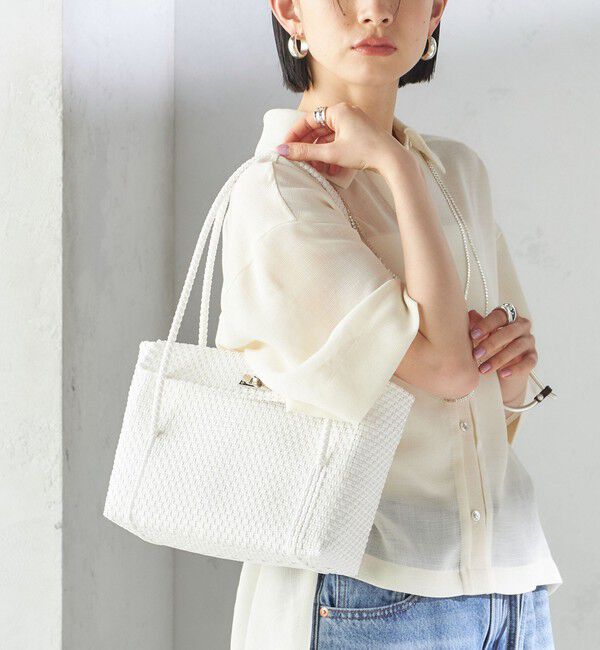 SHIPS for women「【SHIPS別注】Diminutivo:フタ付き メルカドバッグ」|かごバッグ|