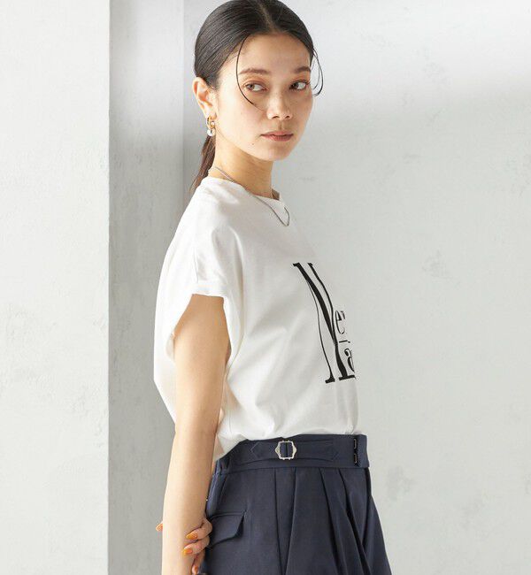 SHIPS for women「〈洗濯機可能〉プラチナ ヴェール TEE」|Tシャツ・カットソー|