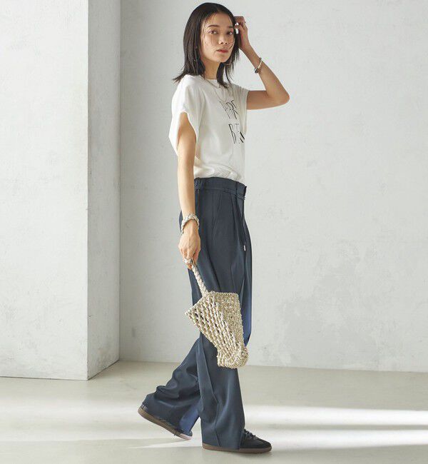 SHIPS for women「〈洗濯機可能〉プラチナ ヴェール TEE」|Tシャツ・カットソー|