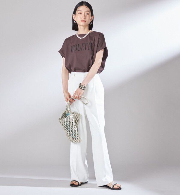 SHIPS for women「〈洗濯機可能〉プラチナ ヴェール TEE」|Tシャツ・カットソー|