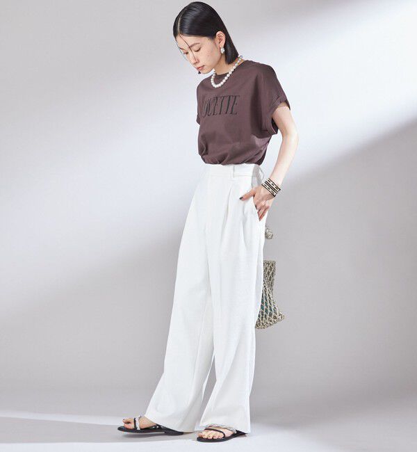 SHIPS for women「〈洗濯機可能〉プラチナ ヴェール TEE」|Tシャツ・カットソー|