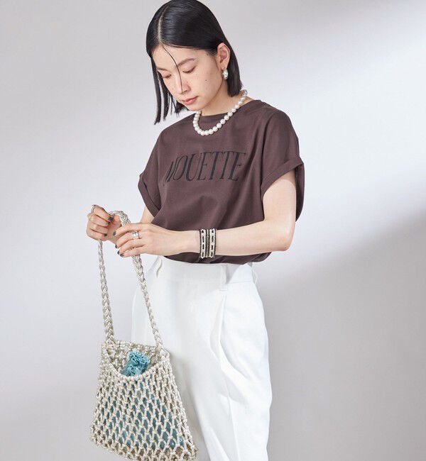 SHIPS for women「〈洗濯機可能〉プラチナ ヴェール TEE」|Tシャツ・カットソー|