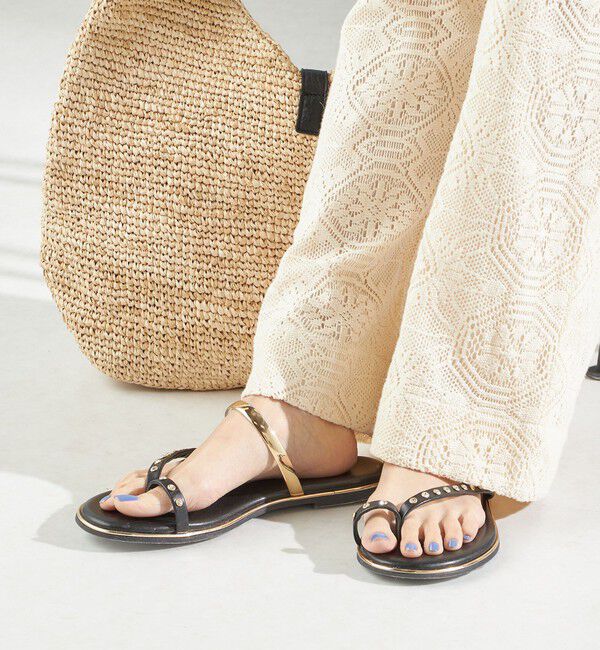 SHIPS for women「ビジュー フラット サンダル」|サンダル|