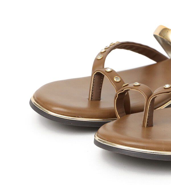 SHIPS for women「ビジュー フラット サンダル」|サンダル|