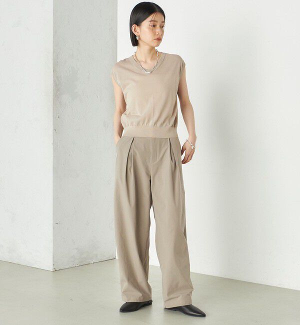 SHIPS for women「Wai＋:〈手洗い可能〉2タック スラックス」|スラックス|