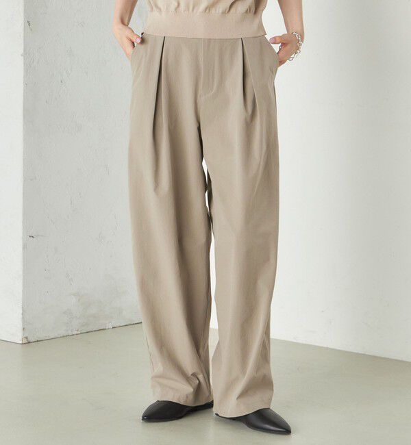 SHIPS for women「Wai＋:〈手洗い可能〉2タック スラックス」|スラックス|