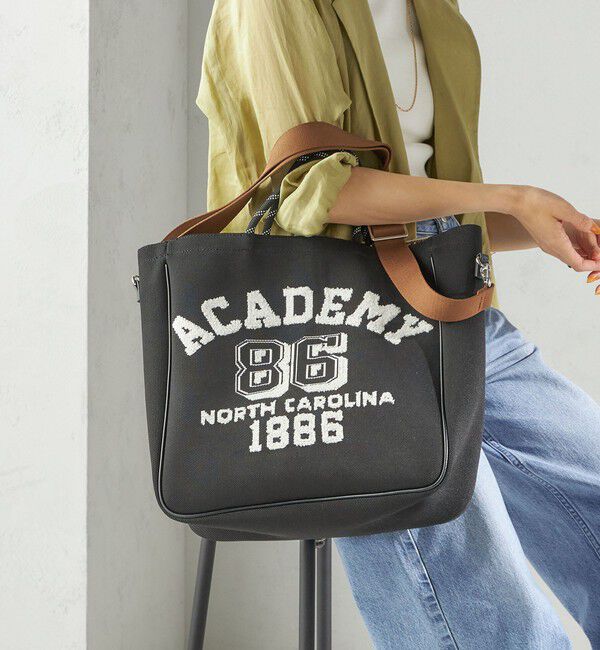 SHIPS for women「カレッジ レオパード ジャカード A4 バッグ」|ショルダー・メッセンジャー|