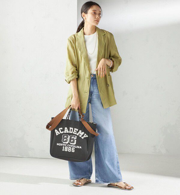 SHIPS for women「カレッジ レオパード ジャカード A4 バッグ」|ショルダー・メッセンジャー|