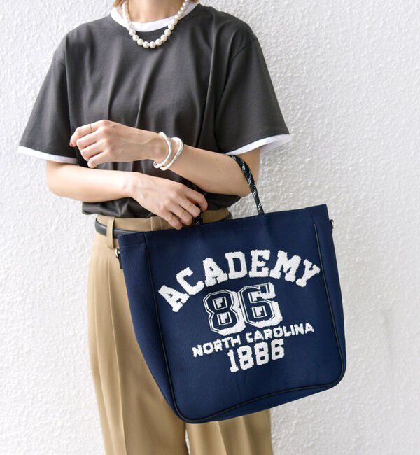 SHIPS for women「カレッジ レオパード ジャカード A4 バッグ」|ショルダー・メッセンジャー|