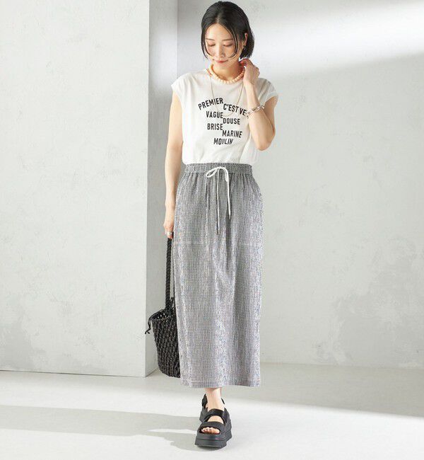 SHIPS for women「〈手洗い可能〉ACAR リップル ポケット スカート」|スカート|