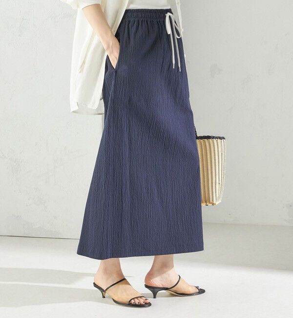 SHIPS for women「〈手洗い可能〉ACAR リップル ポケット スカート」|スカート|