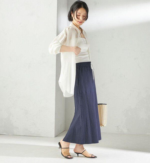 SHIPS for women「〈手洗い可能〉ACAR リップル ポケット スカート」|スカート|