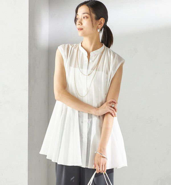 SHIPS for women「〈手洗い可能〉ボリューム フレア フレンチスリーブ ブラウス」|シャツ・ブラウス|