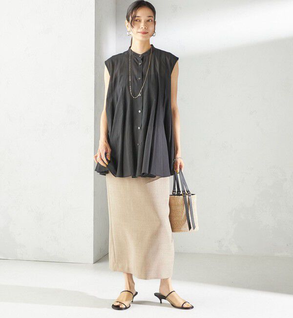 SHIPS for women「〈手洗い可能〉ボリューム フレア フレンチスリーブ ブラウス」|シャツ・ブラウス|