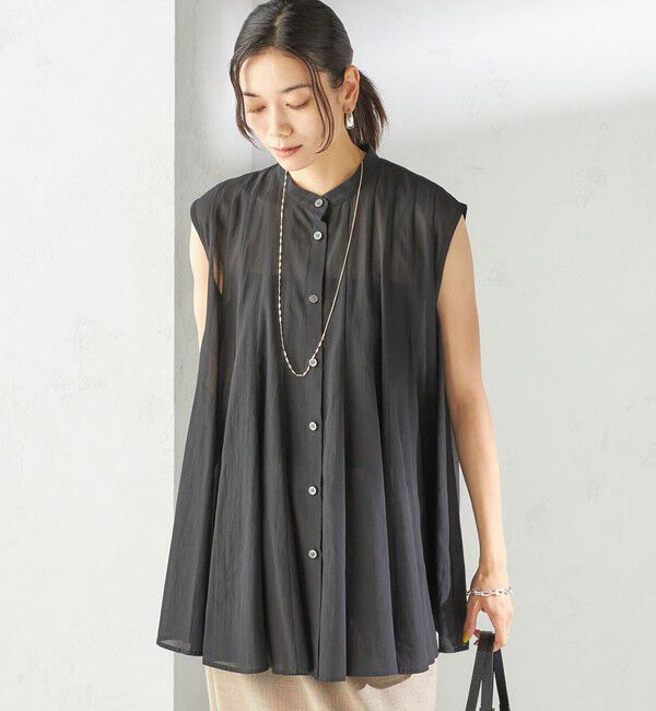 SHIPS for women「〈手洗い可能〉ボリューム フレア フレンチスリーブ ブラウス」|シャツ・ブラウス|